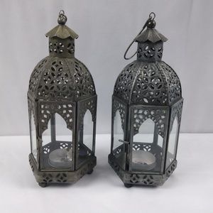Tea Candle Lantern Set (New Open Box)